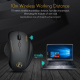 Souris Sans Fil 2.4G 6 Boutons Pour Gaming Et Bureau Longue Durée De Vie De La Batterie Plug And Play Compatible Win Et Mac -...