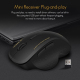 Souris Sans Fil 2.4G 6 Boutons Pour Gaming Et Bureau Longue Durée De Vie De La Batterie Plug And Play Compatible Win Et Mac -...