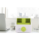Mini Ventilateur De Bureau Sans Pales 30 W Silencieux 3 Vitesses Orientation À 360° Pour Chambre Bureau Et Salon - www.yonis-...