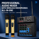 G4D 4-Channel Multi-function Professional Bluetooth Mixer with Amplifier & Microphone, Type:Rechargeable Microphone(EU Plug)