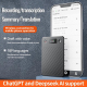 Enregistreur Vocal Intelligent Ultra Fin Avec Écran 0.42 Pouce Mémoire 256 Go Compatible Avec L’Application AIREC - www.yonis...
