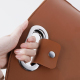 Sacoche Ordinateur Portable Étanche En Cuir PU Pour Laptop 12-14 Pouces Marron Doublure Polaire Confortable Et Résistante - w...