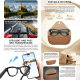 Lunettes Connectées IA Avec Caméra 8 MP Vidéo Traduction En Temps Réel Et Assistant Vocal WiFi - www.yonis-shop.com