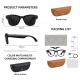 Lunettes Connectées IA Avec Caméra 8 MP Vidéo Traduction En Temps Réel Et Assistant Vocal WiFi - www.yonis-shop.com