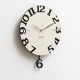 Horloge Murale Décorative Orange Pour Salon Ou Cuisine Silencieuse À Pendule Mobile Mouvement Quartz Fixation Facile - www.yo...