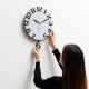 Horloge Murale Décorative Orange Pour Salon Ou Cuisine Silencieuse À Pendule Mobile Mouvement Quartz Fixation Facile - www.yo...
