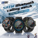 Montre Connectée Sportive 1.39 Pouces Bluetooth 5.1 Appels Sommeil Cardiofréquencemètre Pression Artérielle Étanche IP68 15 J...