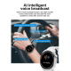 Montre Connectée 1.28 Pouces Surveillance Santé Appel Bluetooth NFC Cuir Marron Multifonctions - www.yonis-shop.com