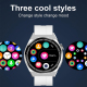 Montre Connectée Argentée Avec Écran 1.28 Pouces Surveillance Santé Appels Bluetooth NFC - www.yonis-shop.com
