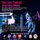 Microphone Gaming De Bureau À Condensateur Pour Streaming USB C Cardioïde Avec Éclairage RGB Et Monitoring Sans Latence - www...