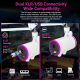 Microphone Gaming De Bureau À Condensateur Pour Streaming USB C Cardioïde Avec Éclairage RGB Et Monitoring Sans Latence - www...