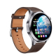 Montre Connectée Sport Étanche IP67 Avec Appel Bluetooth Moniteur Santé et Sommeil Écran Tactile 1.52 Pouces Bracelet Cuir - ...