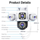 Caméra De Surveillance 360° HD Étanche Avec Vision Nocturne Et Suivi Humanoïde - www.yonis-shop.com