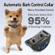 Collier Anti Aboiement Rechargeable Pour Chien Détection Intelligente Bips Vibrations Stimulation Statique Recharge USB C IP6...