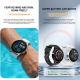 Montre Connectée Avec Écouteurs TWS Intégrés Appels Bluetooth Fréquence Cardiaque Écran Tactile IP67 Android iOS - www.yonis-...