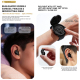 Montre Connectée Avec Écouteurs TWS Intégrés Appels Bluetooth Fréquence Cardiaque Écran Tactile IP67 Android iOS - www.yonis-...