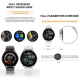 Montre Connectée Avec Écouteurs TWS Intégrés Appels Bluetooth Fréquence Cardiaque Écran Tactile IP67 Android iOS - www.yonis-...