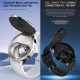 Montre Connectée Avec Écouteurs TWS Intégrés Appels Bluetooth Fréquence Cardiaque Écran Tactile IP67 Android iOS - www.yonis-...