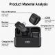 Microphone Cravate Sans Fil Type C Pour Enregistrement Vidéo 2 Émetteurs 3 Modes De Réduction Du Bruit Jusqu’À 50 m - www.yon...