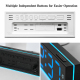 Réveil Numérique De Chevet Avec Veilleuse Ambiante Double Alarme Port USB Et Écran LED À Luminosité Automatique - www.yonis-s...