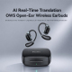 Écouteurs Sans Fil À Traduction IA Ouverts Avec Transcription En Temps Réel Bluetooth 5.4 IPX5 30 Heures - www.yonis-shop.com