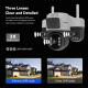 Caméra De Surveillance Panoramique 360° Triple Objectif 6MP Vision Nocturne Couleur Audio Bidirectionnel WiFi Double Bande - ...