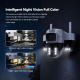 Caméra De Surveillance Panoramique 360° Triple Objectif 6MP Vision Nocturne Couleur Audio Bidirectionnel WiFi Double Bande - ...