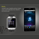 Montre connectée Bluetooth argentée et noire affichant le lecteur audio synchronisé avec un smartphone. - Yonis Y-mcb27