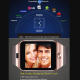 Montre connectée Bluetooth avec écran tactile couleur affichant une photo et compatibilité pour smartphone - Yonis Y-mcb27