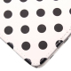 Housse universelle tablette tactile 7 pouces Blanc &agrave; pois noirs - www.yonis-shop.com