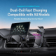 Support Téléphone Voiture Avec Chargeur Sans Fil 15W Rotation 360° Serrage Automatique Par Gravité - www.yonis-shop.com