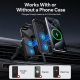 Support Téléphone Voiture Avec Chargeur Sans Fil 15W Rotation 360° Serrage Automatique Par Gravité - www.yonis-shop.com