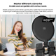 Ring Light LED 10 Pouces Lumière Douce Protection Oculaire Pour Photographie et Selfie Ajustable USB - www.yonis-shop.com