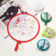 Éventail Pliable Enfant Portable Rond Motif Cactus 56 g Polyester Ouverture 21 cm Fait Main - www.yonis-shop.com