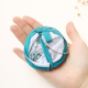 Éventail Pliable Enfant Portable Rond Motif Cactus 56 g Polyester Ouverture 21 cm Fait Main - www.yonis-shop.com