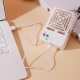 Mini Ventilateur De Bureau Portable Rechargeable Par Micro USB Silencieux 2 Vitesses Avec Veilleuse Batterie 500 mAh - www.yo...