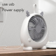 Ventilateur De Bureau Portable Avec Oreilles Pour Chambre Silencieux Rechargeable USB 3 Vitesses Batterie 1200 mAh Vert - www...