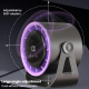 Ventilateur De Circulation Rechargeable 100 Vitesses Affichage Numérique Orientation 360° Batterie 4000 mAh Éclairage D’Ambia...