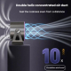 Ventilateur De Circulation Rechargeable 100 Vitesses Affichage Numérique Orientation 360° Batterie 4000 mAh Éclairage D’Ambia...