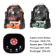 Ventilateur De Camping Portable Rechargeable 7800mAh Avec Éclairage LED Vitesse Variable Et Crochet De Suspension - www.yonis...