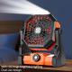 Ventilateur De Camping Portable Rechargeable 7800mAh Avec Éclairage LED Vitesse Variable Et Crochet De Suspension - www.yonis...