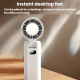 Ventilateur Portable Pliable Avec Refroidissement Semi Conducteur Batterie 3600mAh Et 100 Niveaux De Vitesse - www.yonis-shop...