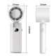 Ventilateur Portable Pliable Avec Refroidissement Semi Conducteur Batterie 3600mAh Et 100 Niveaux De Vitesse - www.yonis-shop...