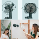 Ventilateur De Bureau À Pince Rechargeable USB Pour Poussette Silencieux Oscillant Avec Télécommande Batterie 4000mAh - www.y...