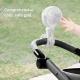 Ventilateur Portable Flexible Sur Pied 2000mAh Rose Moteur Silencieux 3 Vitesses Hélice Rotative 105mm - www.yonis-shop.com