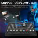 Table De Mixage Audio Professionnelle 14 Canaux Bluetooth Avec Effets DSP Pour DJ Et Performances Live - www.yonis-shop.com