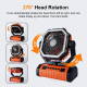 Ventilateur De Camping 3 En 1 Avec Batterie 20000 mAh Éclairage LED Et Crochet Pour Tente Ou Table - www.yonis-shop.com