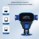 Chargeur Sans Fil Voiture Support Téléphone Gravité Induction Argent Compatible Tous Mobiles 4.7 à 7.2 Pouces Recharge Rapide...