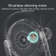 Ventilateur Portable Rechargeable USB Avec Lampe LED Et Télécommande Infrarouge Réglage Continu De La Vitesse Du Vent - www.y...