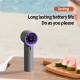 Ventilateur Portable Haute Vitesse Silencieux Avec Affichage LCD 100 Vitesses Batterie 2000 mAh Recharge USB-C - www.yonis-sh...